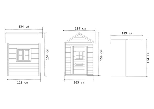 Domek ogrodowy dla dzieci (Konfigurator)