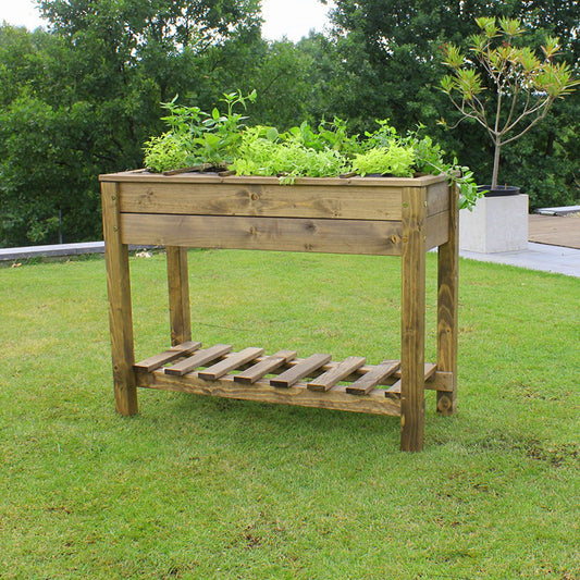 Stolik do prac ogrodowych / Brązowy