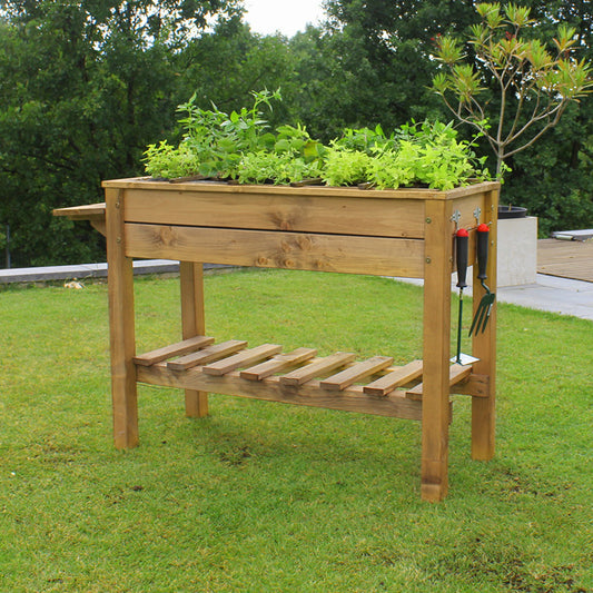 Stolik do prac ogrodowych / Brązowy