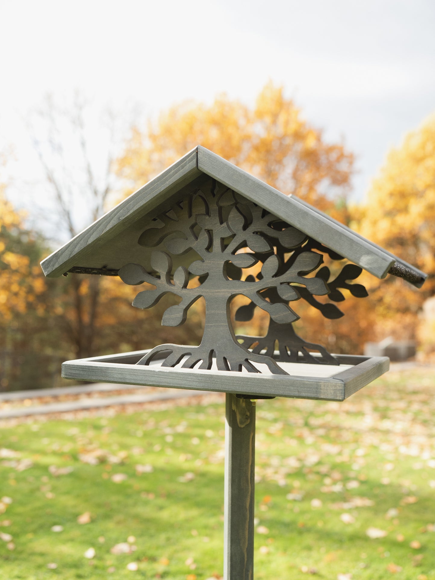 Karmnik Wooder z nogą