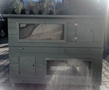 Klatka dla królika Double Bunny ocieplona