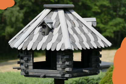 Karmnik Egis z nogą / Drewniana łuska